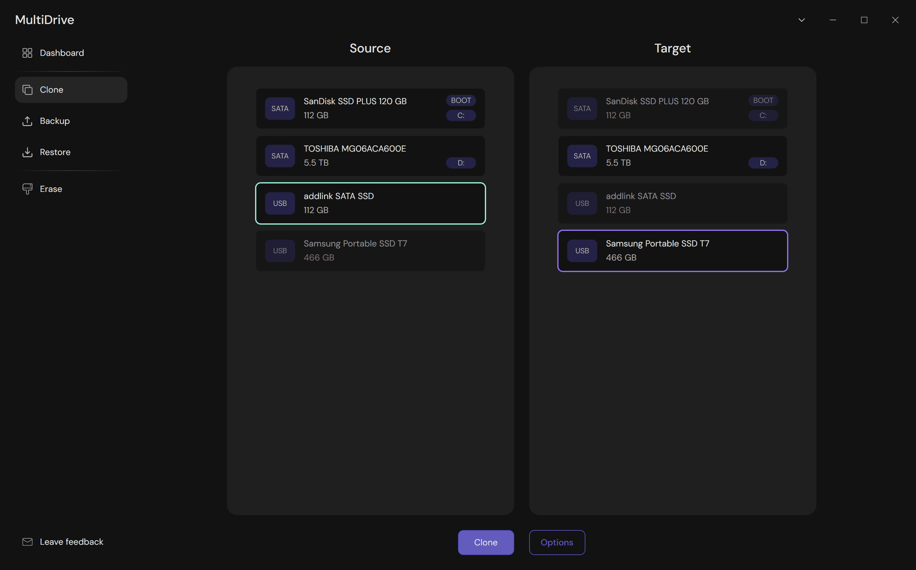 Cloning an SSD to an SSD of a larger capacity