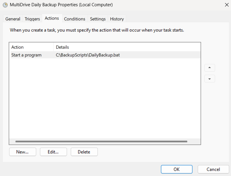 Automate Backups with MultiDrive CLI and Task Scheduler